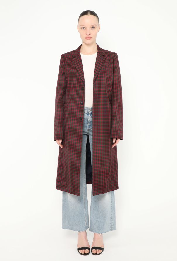 Balenciaga Pre-Fall 2018 Tartan Coat - 1