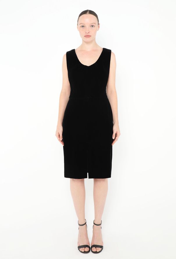 Giorgio Armani '90s Open-Back Velvet Dress - 3