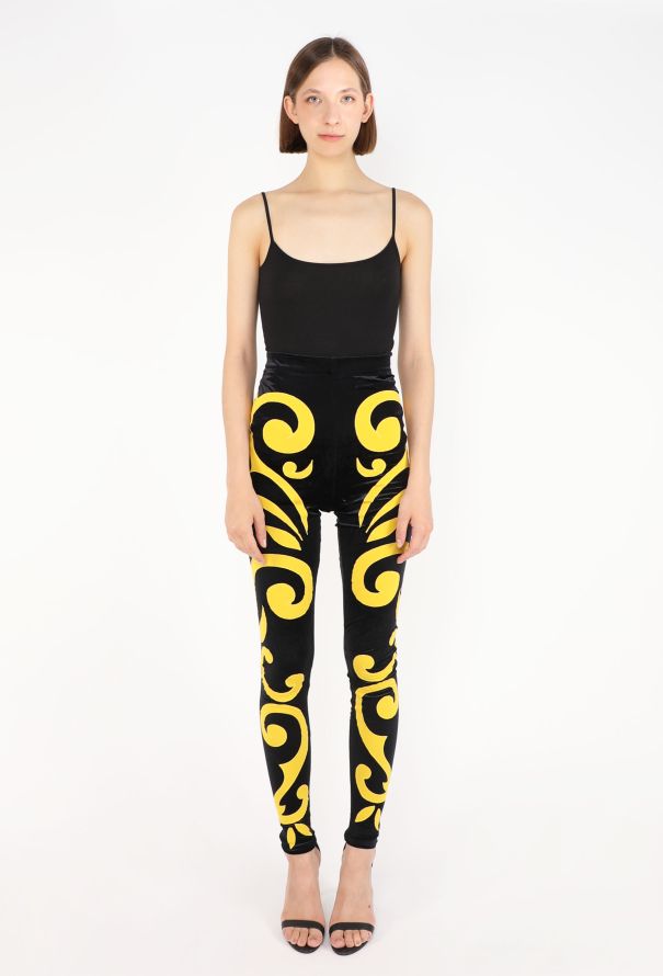 Gianni Versace Baroque Velvet Leggings, F/W 1991 - 3
