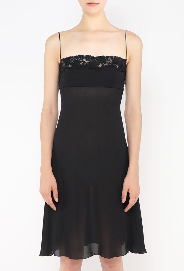Dolce & Gabbana F/W 2002 Silk Lace-Trim Slip - 3