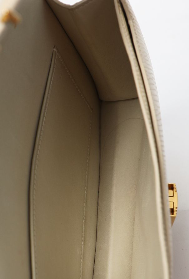 Hermès Rare 1997 Varanus Niloticus Cadenas Clutch - 11