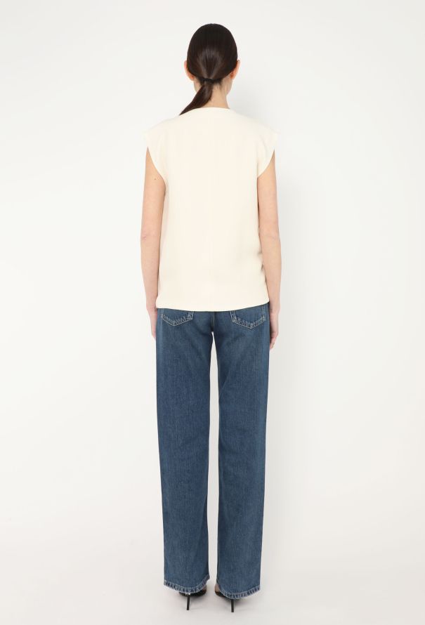 Céline Asymmetrical Draped Wrap Top - 5 Céline Asymmetrical Draped Wrap Top - 5