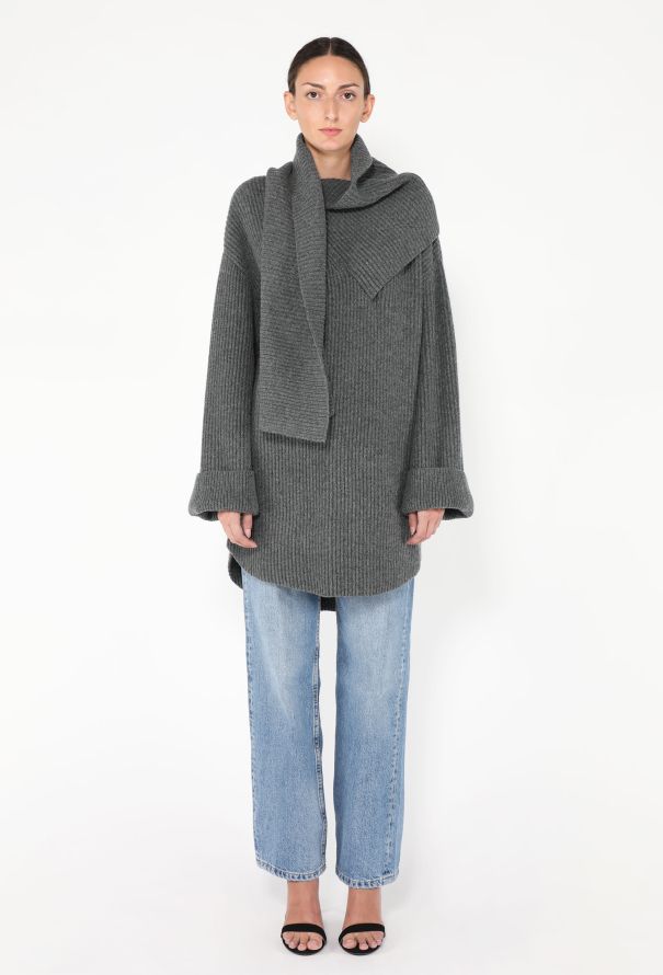Toteme F/W 2024 Draped Scarf Sweater - 5