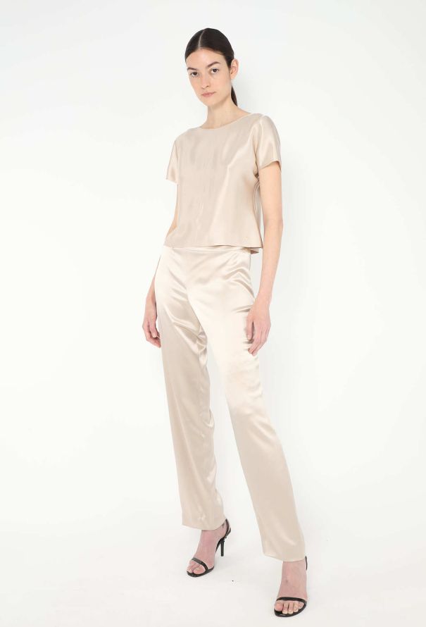 Chanel Charmeuse Cap-Sleeve Ensemble - 4 Chanel Charmeuse Cap-Sleeve Ensemble - 4