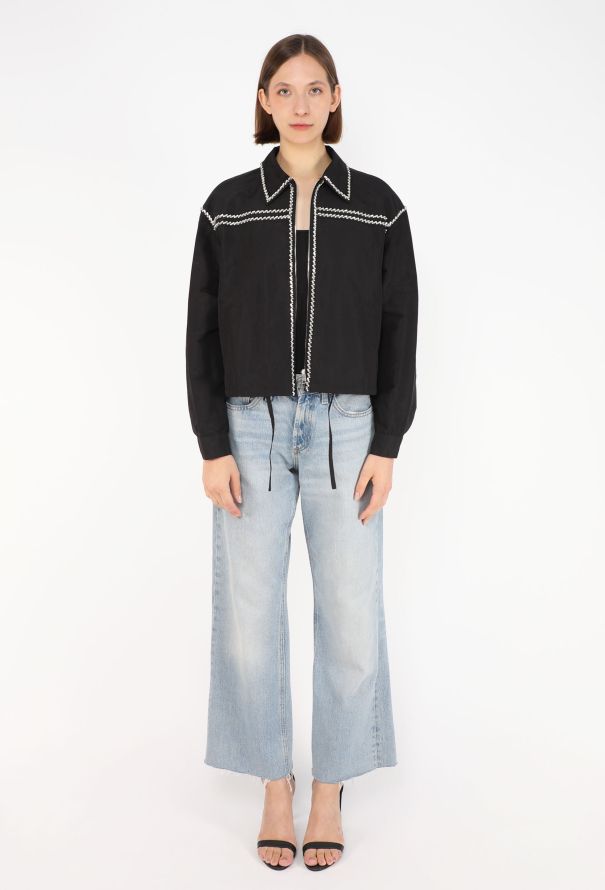 Prada Embellished Trim Bomber Jacket, 2015 - 4