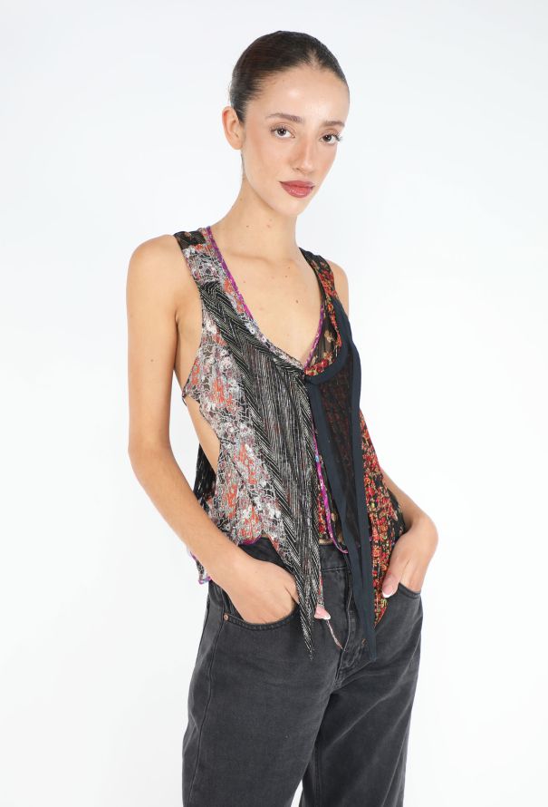 Balenciaga ICONIC S/S 2002 Le Dix Patchwork Top - 3