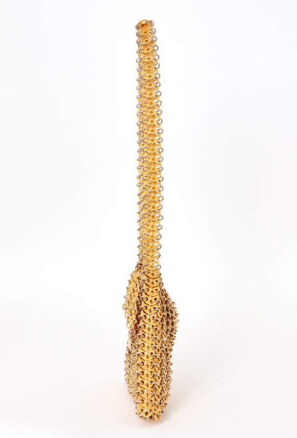 Paco Rabanne '60s Gold Chainmail Disc Shoulder Bag - 5