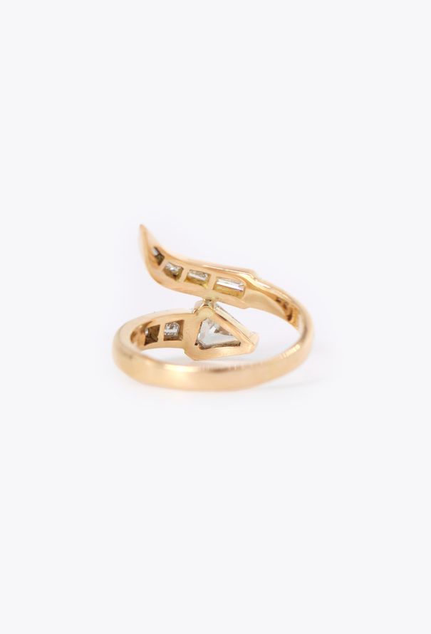 Vintage Fine Jewelry 18k Yellow Gold & Diamond Serpent Ring - 3 Vintage Fine Jewelry 18k Yellow Gold & Diamond Serpent Ring - 3