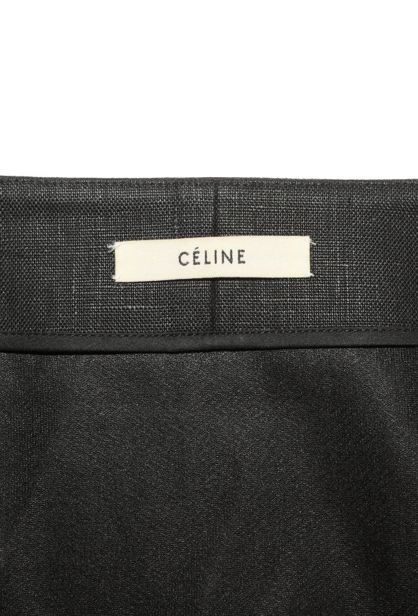 Céline Iridescent Linen Wrap Skirt - 4 Céline Iridescent Linen Wrap Skirt - 4