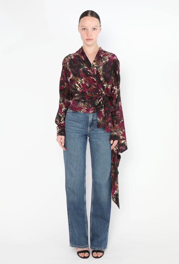 Balenciaga Resort 2018 Abstract Wrap Blouse - 3