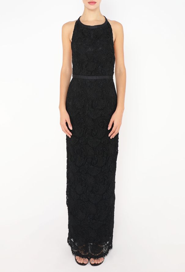 Prada Guipure Open-Back Gown - 4