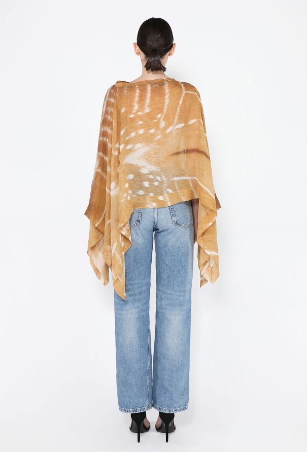 Saint Laurent Gazelle Printed Silk Top, S/S 2002 - 4