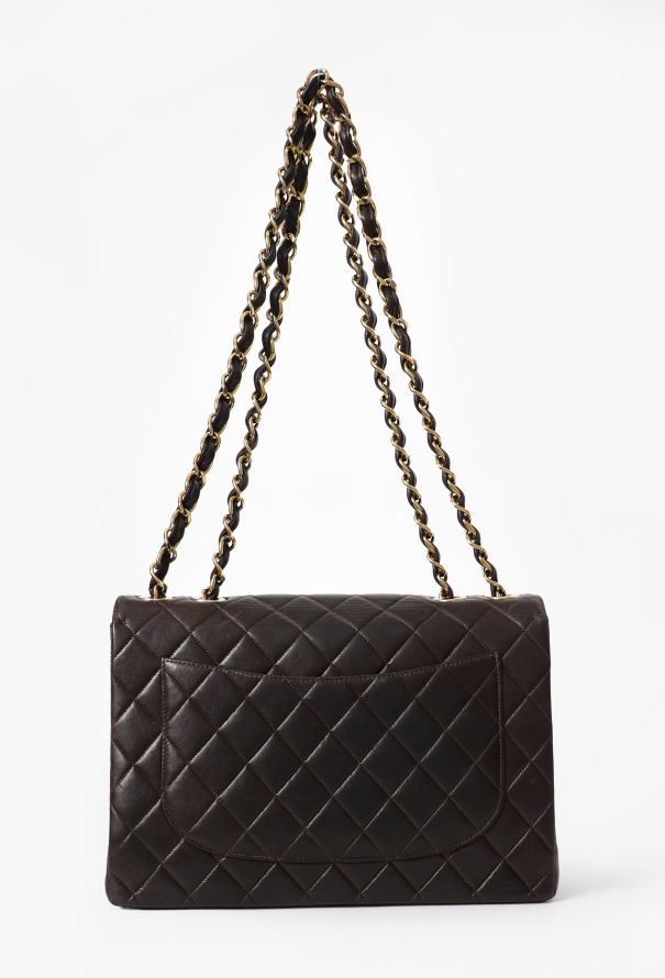 Chanel Chocolate Brown Jumbo Timeless Flap Bag - 6