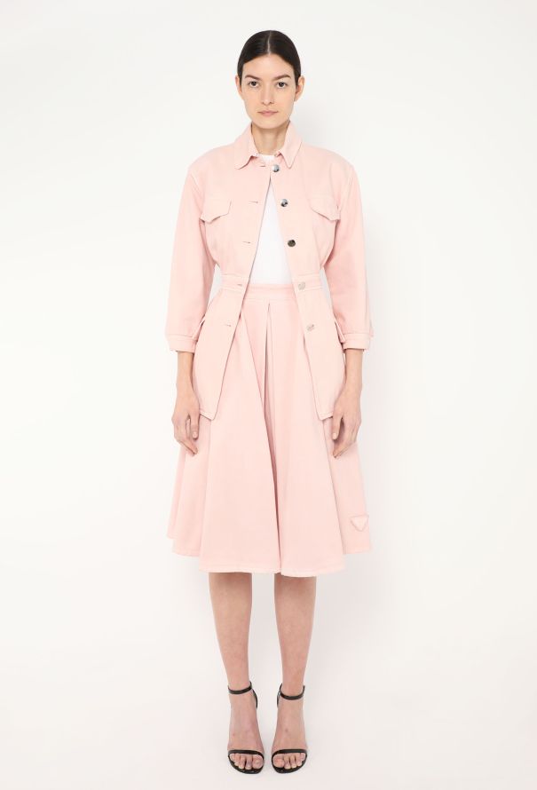 Prada Resort 2020 Denim Skirt Ensemble - 6 Prada Resort 2020 Denim Skirt Ensemble - 6