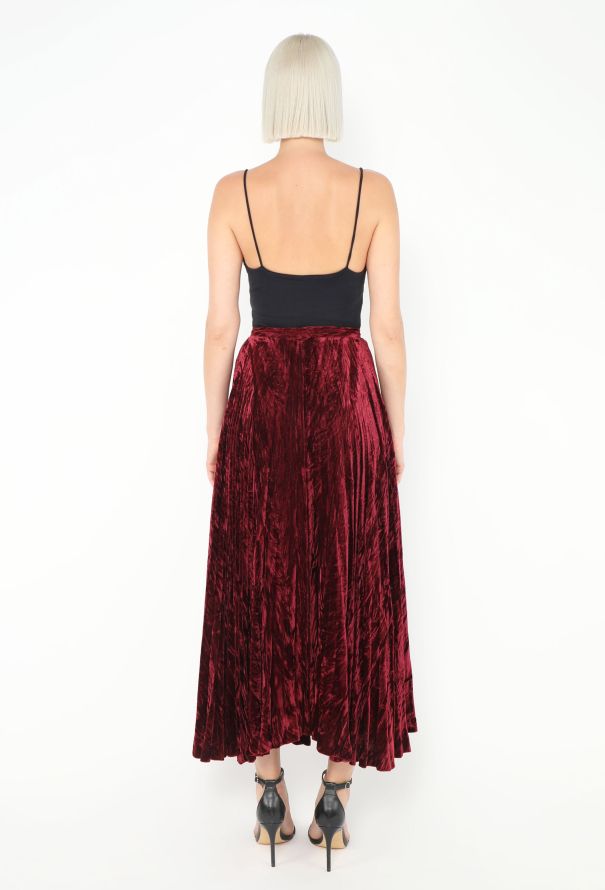 Saint Laurent F/W 1979 Crushed Velvet Skirt - 5