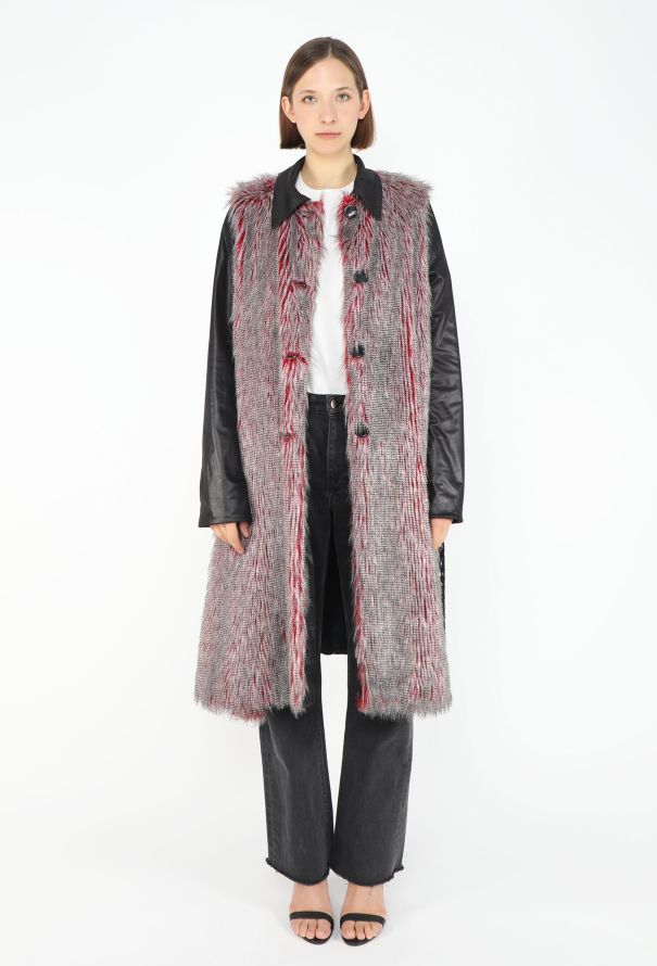 Issey Miyake Early 2000s Ombré Plume Coat - 1