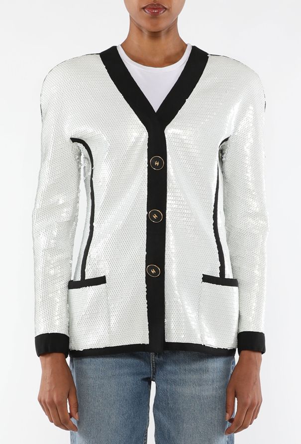 Chanel Sequin Scuba Zip Jacket, S/S 1991 - 4