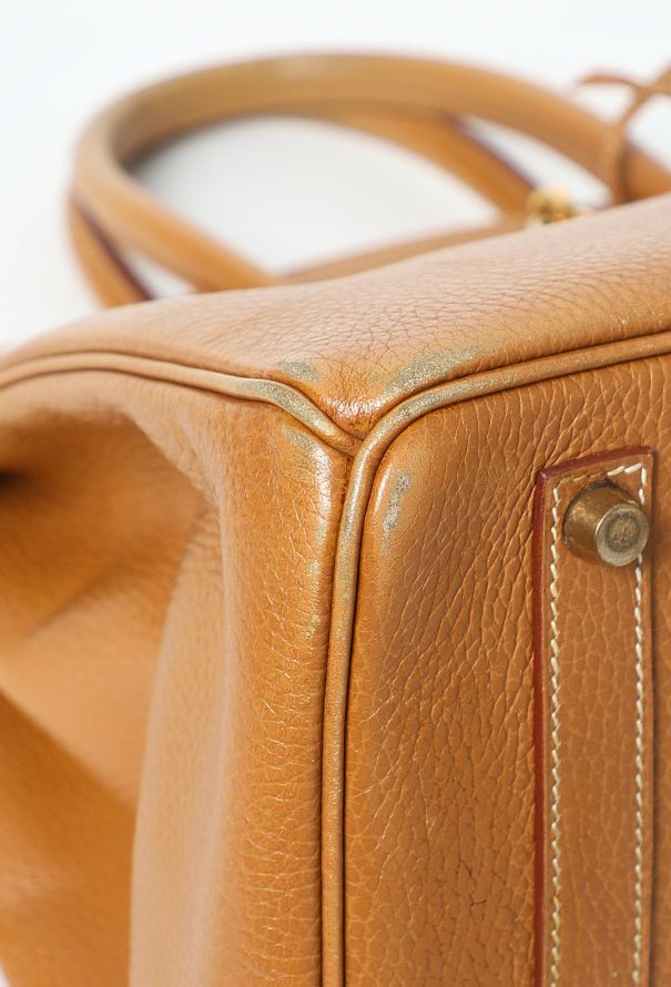 Hermès Beautifully Patinaed '90s Gold Birkin 35 - 11