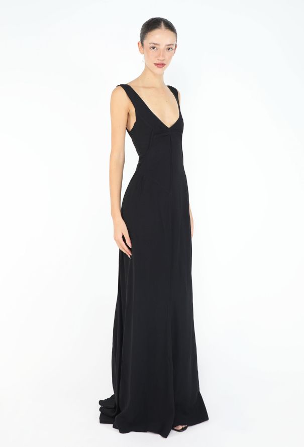 Prada Early 2000s Pleated Crêpe Gown - 3