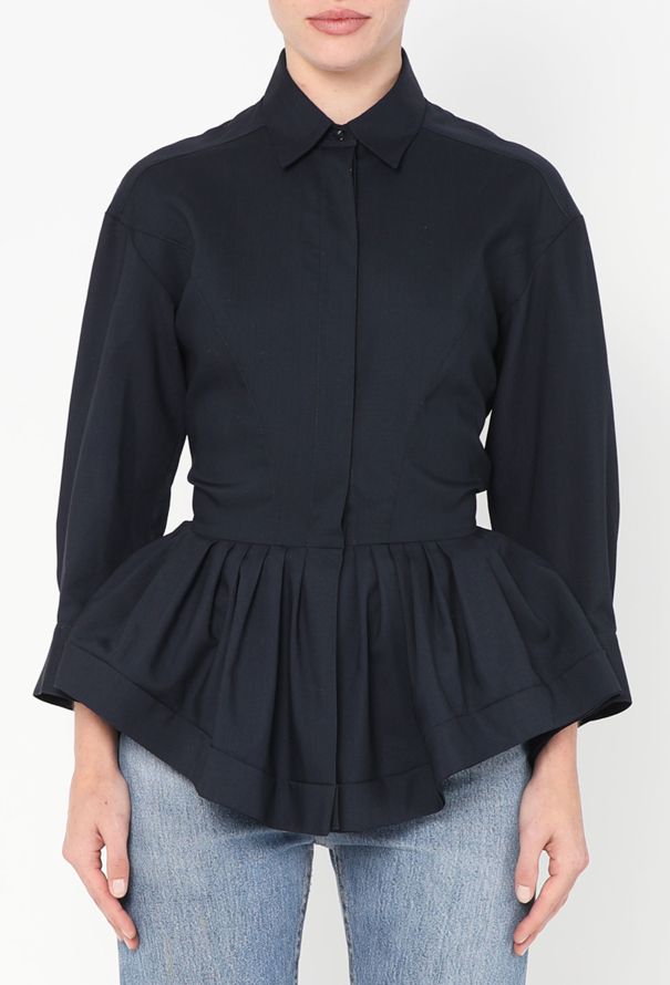 Alaïa S/S 2015 Pleated Peplum Top - 1