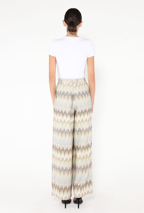 Missoni 2024 Chevron Lamé Trousers - 4