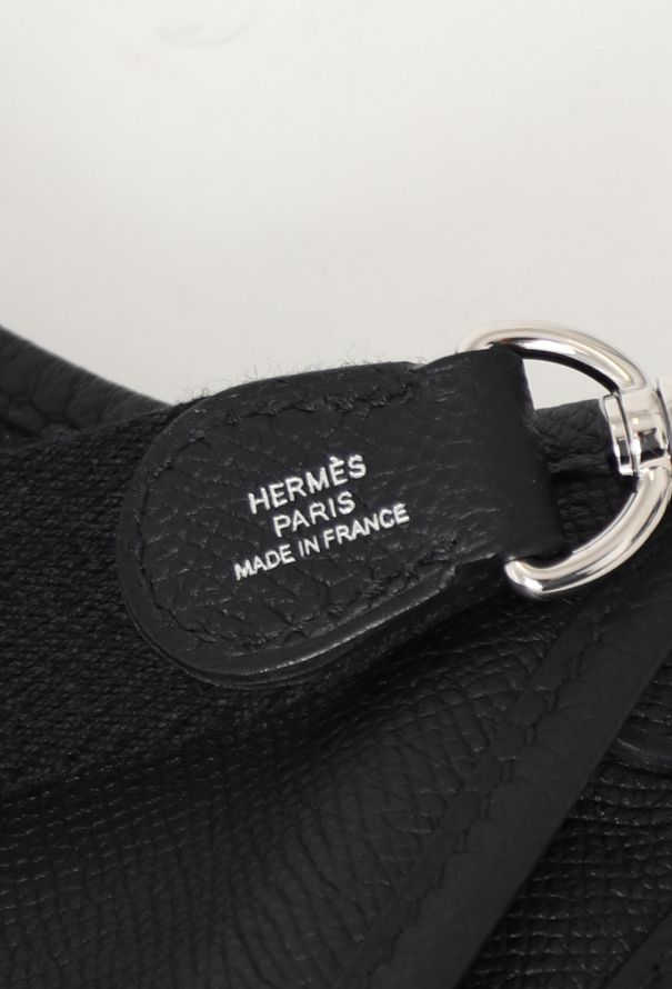 Hermès Black Epsom Mini Evelyne Bag - 11