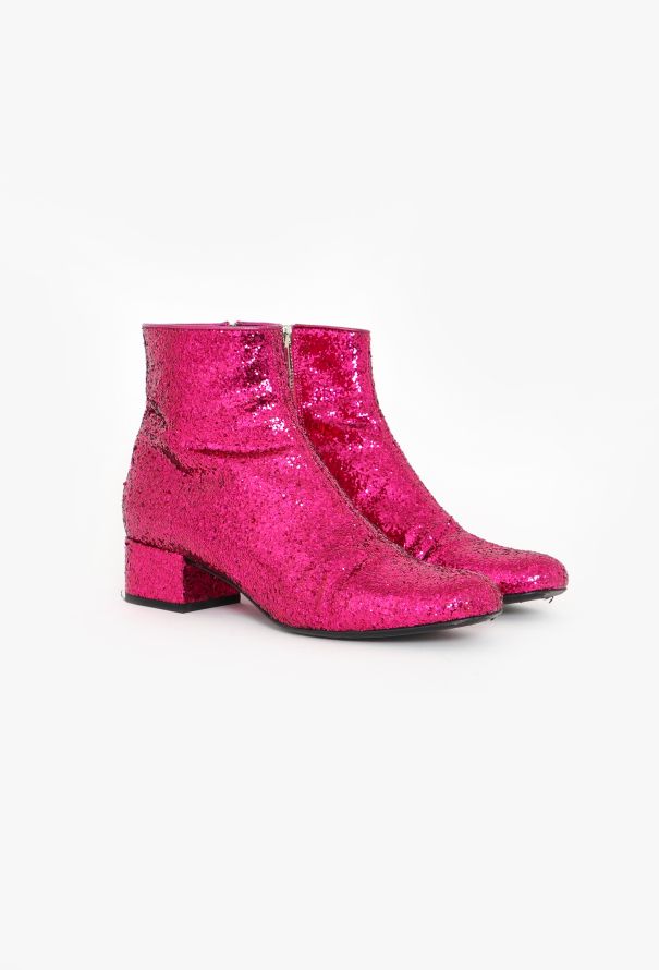 Saint Laurent F/W 2014 Glitter Ankle Boots - 4 Saint Laurent F/W 2014 Glitter Ankle Boots - 4