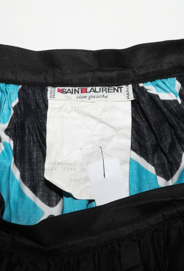 Saint Laurent Harlequin Cotton Skirt, Spring 1983 - 6