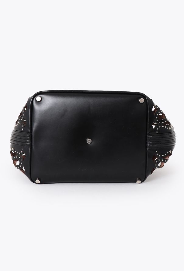 Alaïa Studded Laser-Cut Medium Tote Bag - 6