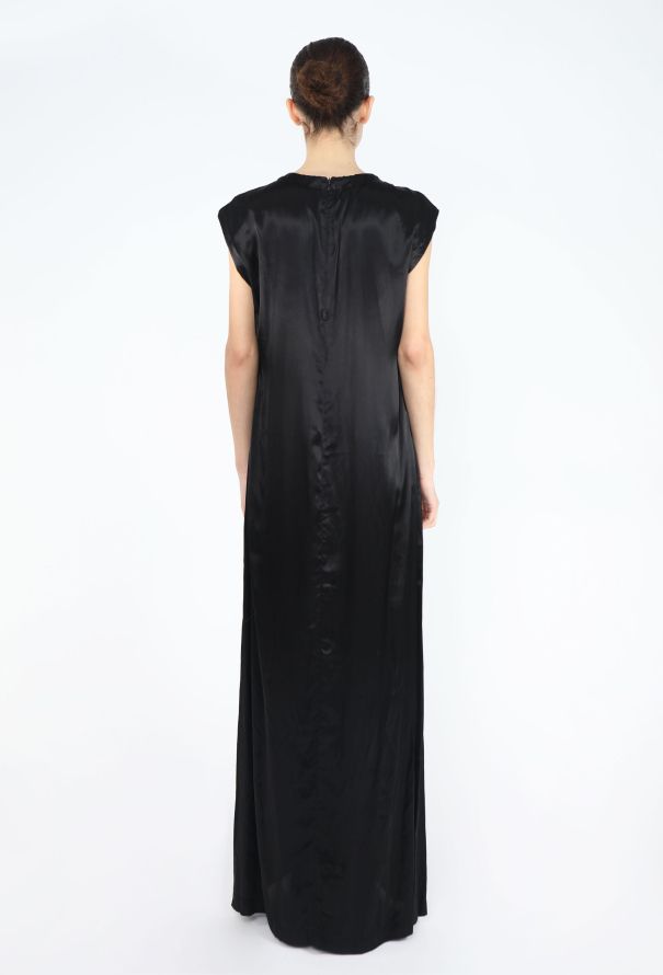 Maison Margiela 2002 Satin Sheath Maxi Dress - 5