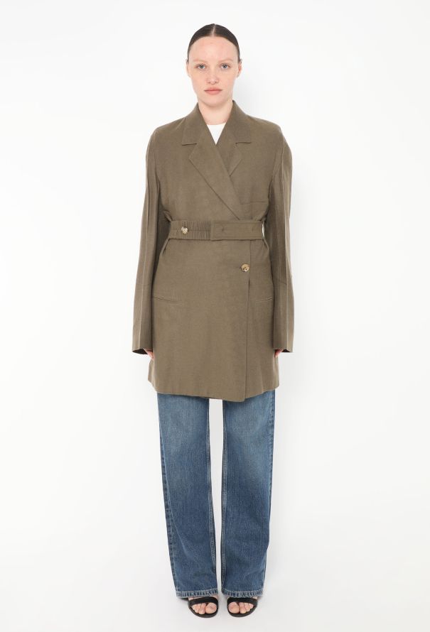 Céline F/W 2017 Belted Cashmere Jacket - 5