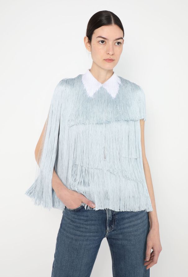 Prada S/S 2024 Trompe l'Œil Fringe Top - 1