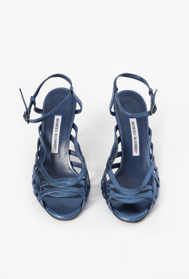 Late '90s Strappy Slingback Sandals - Manolo Blahnik | ReSee