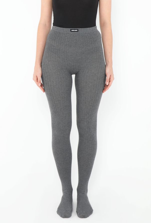 Miu Miu F/W 2024 Ribbed Emblem Tights - 3