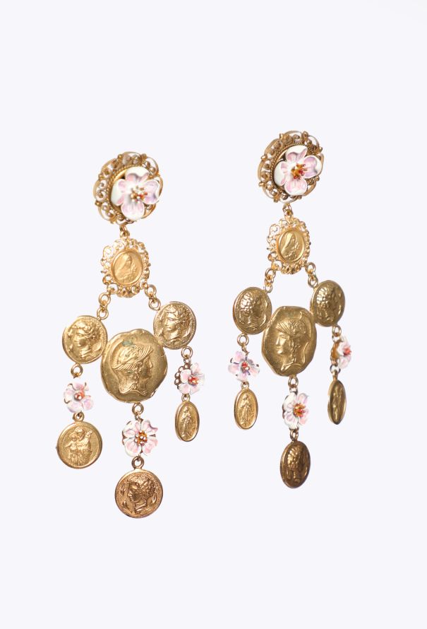 Dolce & Gabbana S/S 2014 Roman Coin Earrings - 3