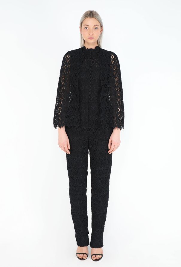 Valentino S/S 2013 Guipure Jumpsuit Ensemble - 1