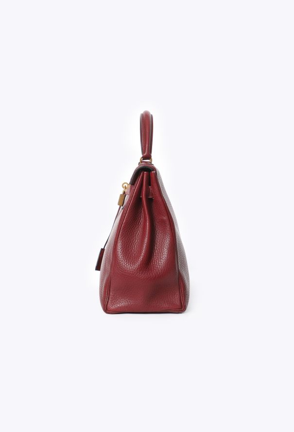 Hermès Vintage Rouge H Clémence Kelly Retourné 32 - 5