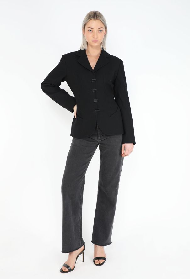 Alaïa RARE F/W 1991 Hourglass Crêpe Blazer - 4