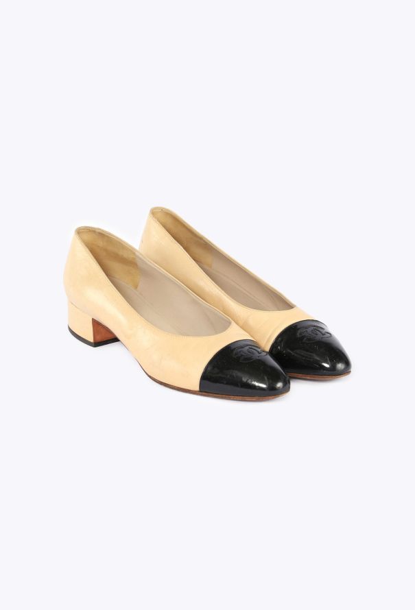 Chanel Vintage Cap Toe Pumps - 3
