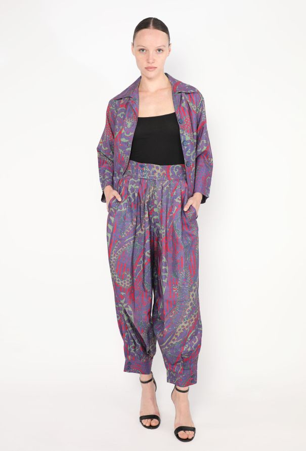 Saint Laurent Vintage Paisley Harem Ensemble - 2 Saint Laurent Vintage Paisley Harem Ensemble - 2
