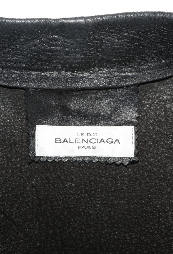Balenciaga Le Dix F/W 2000 Leather Zip Jacket - 8