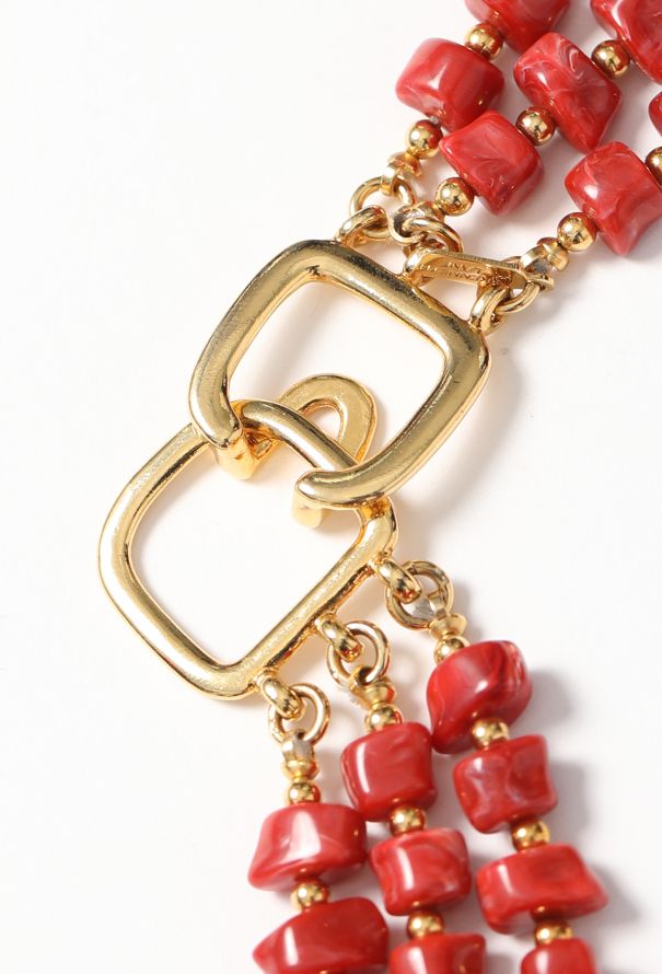 Kenneth Jay Lane Late '80s Coral Resin Bib Necklace - 5 Kenneth Jay Lane Late '80s Coral Resin Bib Necklace - 5