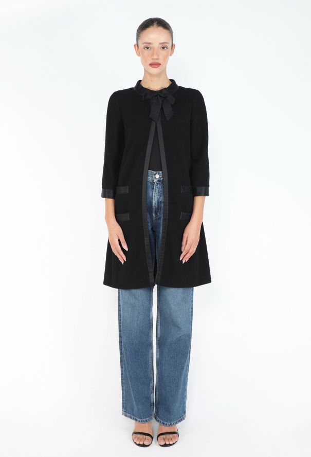 Chanel F/W 2005 Felted Bow Swing Coat - 2