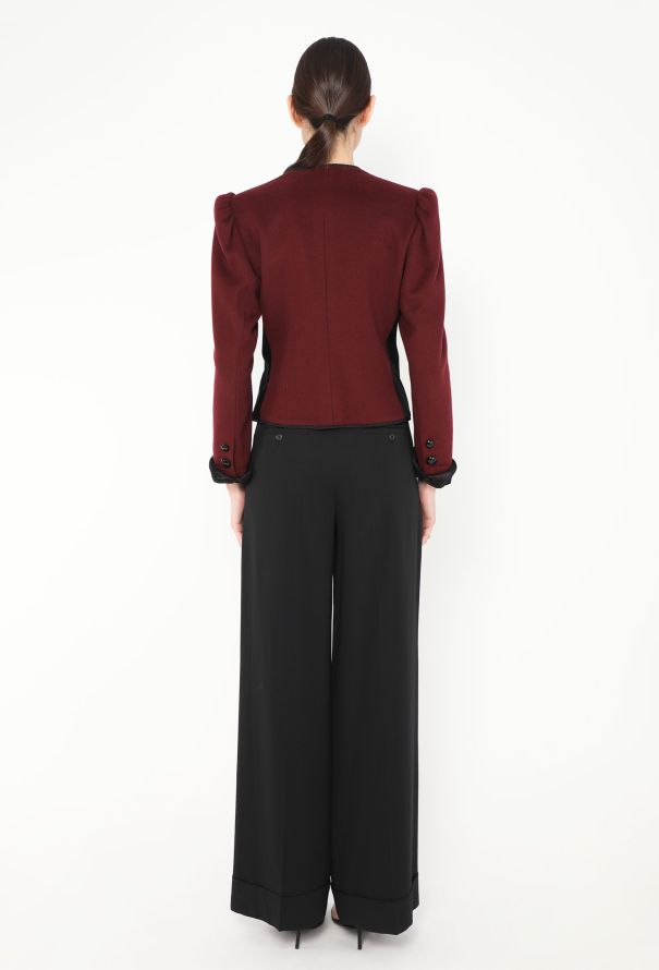 Saint Laurent 1977 Felted Russian Beaded Jacket - 6