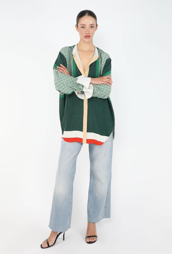 Céline Foulard Print Silk Tunic, S/S 2011 - 4