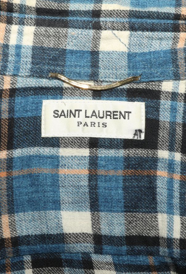 Saint Laurent S/S 2016 Flannel Shirt - 6 Saint Laurent S/S 2016 Flannel Shirt - 6