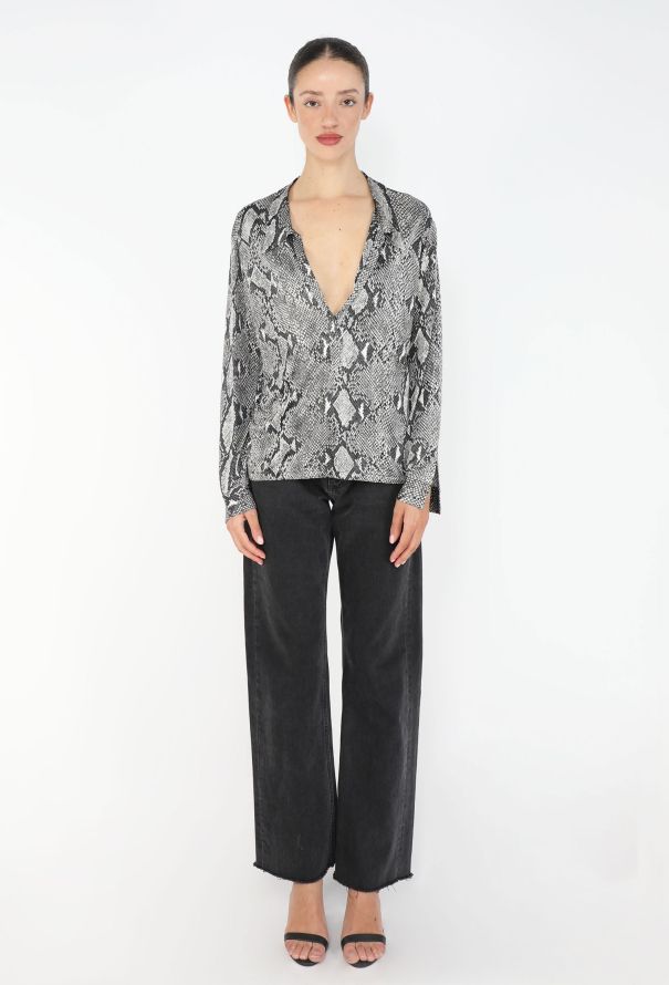 Gucci S/S 2000 Python Printed Tunic - 3