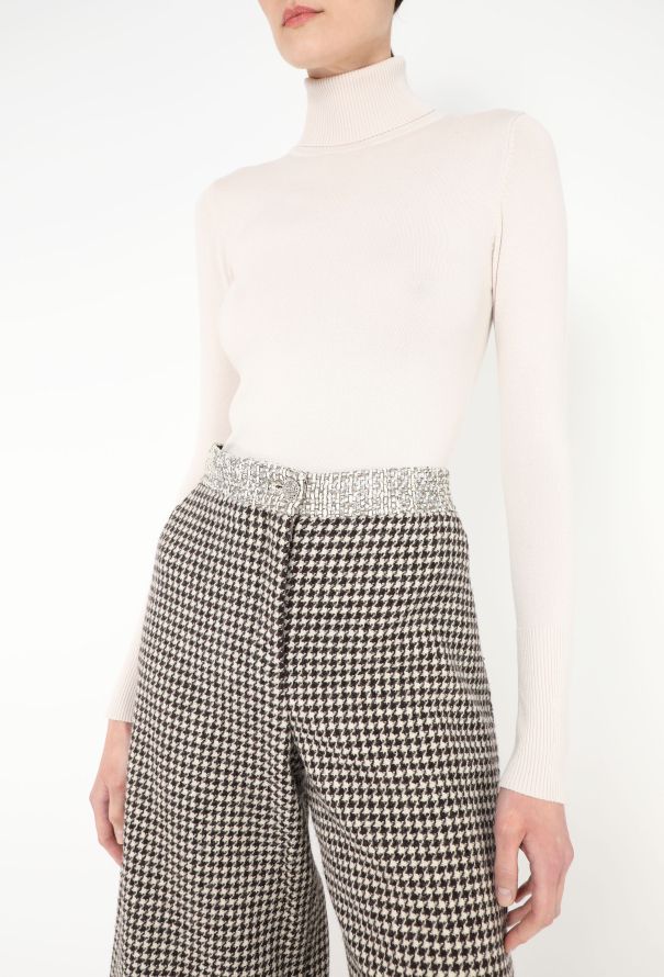 Chanel F/W 2015 Iridescent Houndstooth Trousers - 4