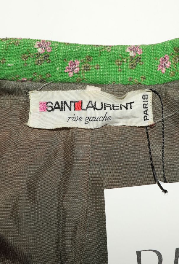 Saint Laurent RARE 1967 Quilted Floral Ensemble - 8