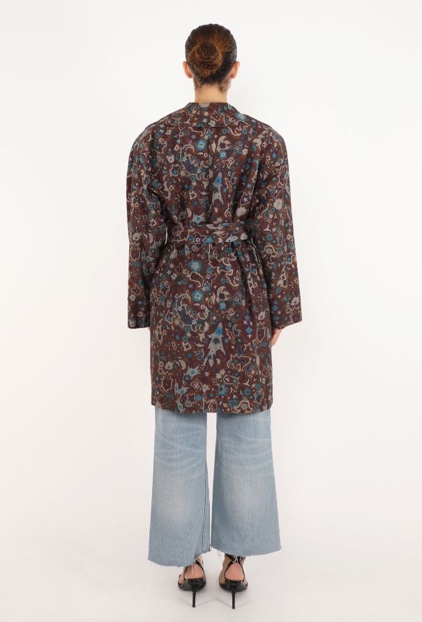 Saint Laurent Jacquard Print Trench-Coat, F/W 1985 - 5